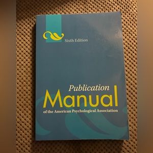 Publication Manual of the American Psychological Association College Textbook